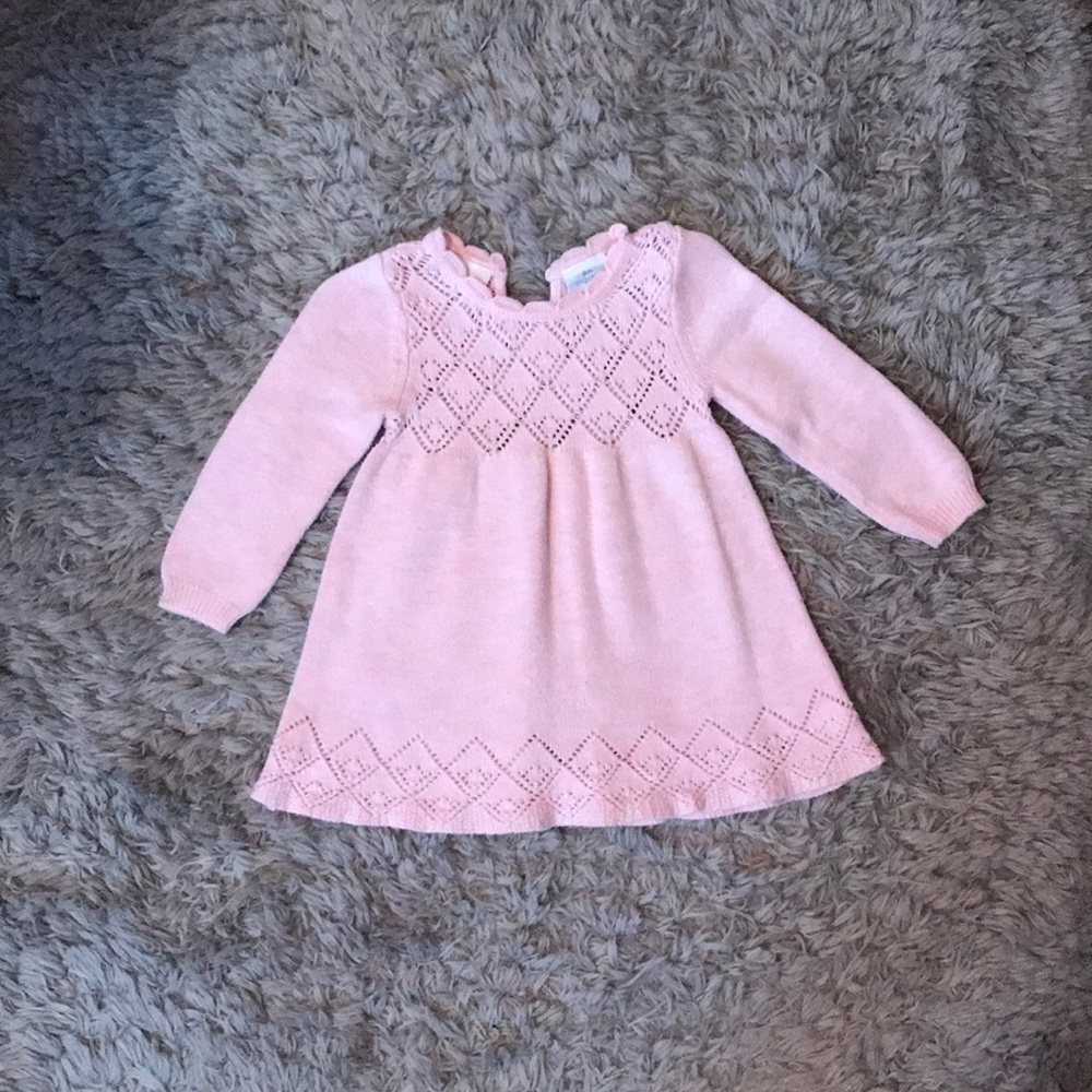 Koala Bear pink lace dress